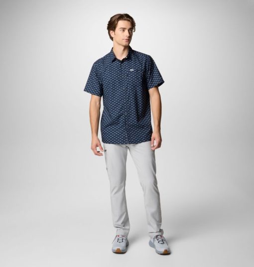 Columbia-Mens PFG Super Slack Tide™ Short Sleeve Shirt - Seattle Seahawks-OCS0263_SS-columbia outlet near me - Image 2