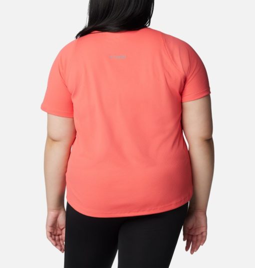 Columbia-Womens Summit Valley™ Short Sleeve Crew - Plus Size-2072543-columbia rain gear - Image 2