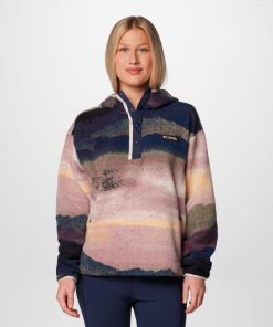 Columbia-Womens Helvetia™ II Printed Fleece Hoodie-2098481-columbia jackets women