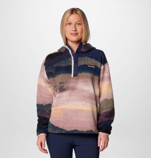 Columbia-Womens Helvetia™ II Printed Fleece Hoodie-2098481-columbia jackets women