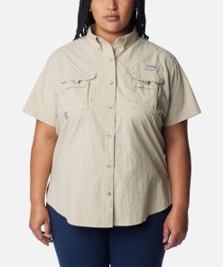 Columbia-Women’s PFG Bahama™ Short Sleeve Shirt – Plus Size-1396552-columbia raincoat