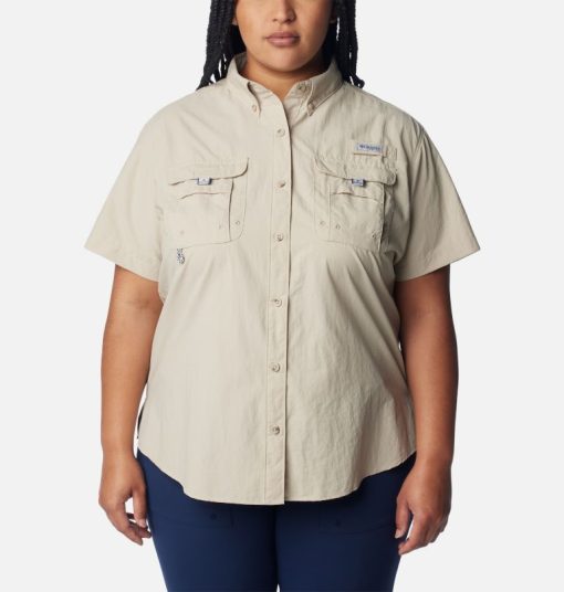 Columbia-Women’s PFG Bahama™ Short Sleeve Shirt - Plus Size-1396552-columbia raincoat