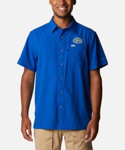 Columbia-Mens Collegiate PFG Slack Tide™ Camp Shirt – Florida-1958291_FLA-columbia shorts