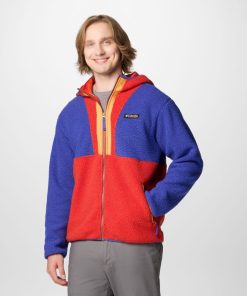 Columbia-Mens Backbowl™ II Remastered Full Zip Fleece Hoodie-2090801-columbia mens jacket