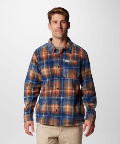 Columbia-Mens Steens Mountain™ Printed Fleece Shirt Jacket II-2097691-columbia hats