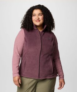 Columbia-Women’s Benton Springs™ Fleece Vest – Plus Size-1372122-columbia winter jackets