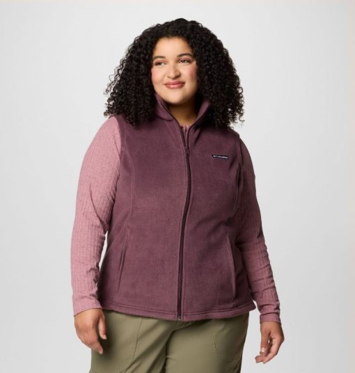 Columbia-Women’s Benton Springs™ Fleece Vest - Plus Size-1372122-columbia winter jackets