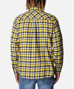 Columbia-Mens Collegiate Flare Gun™ Flannel Long Sleeve Shirt – Michigan-1561651_UM-columbia hoodie 2