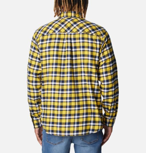 Columbia-Mens Collegiate Flare Gun™ Flannel Long Sleeve Shirt - Michigan-1561651_UM-columbia hoodie - Image 2