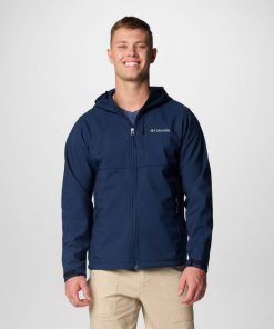 Columbia-Mens Ascender™ II Hooded Softshell Jacket – Tall-2090453-columbia rain gear