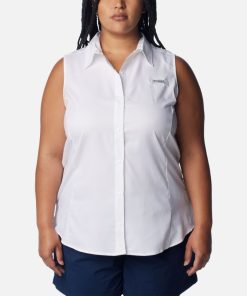 Columbia-Women’s PFG Tamiami™ Sleeveless Shirt – Plus Size-1547182-columbia hat