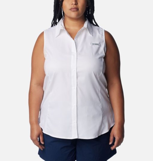 Columbia-Women’s PFG Tamiami™ Sleeveless Shirt - Plus Size-1547182-columbia hat