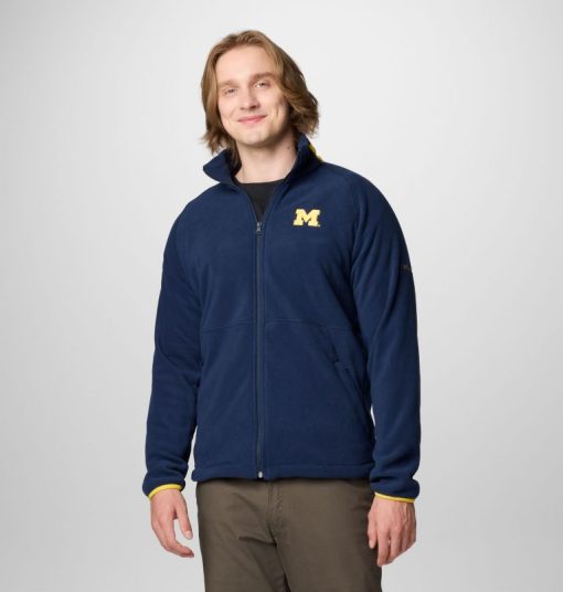 Columbia-Mens Collegiate Flanker™ IV Fleece Jacket - Michigan - Tall-2096843_UM-columbia pfg shirts