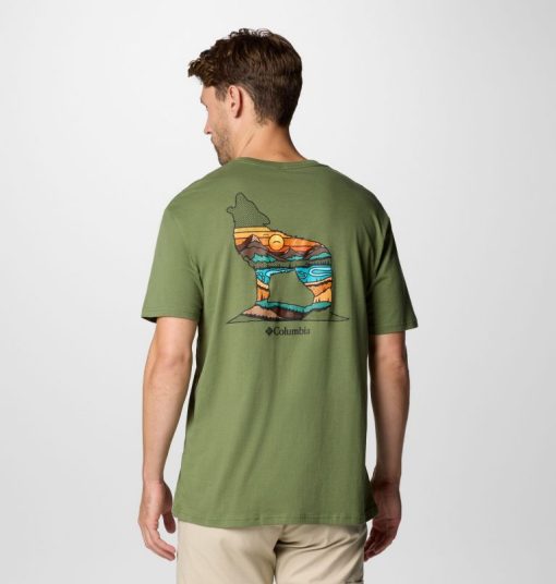 Columbia-Mens Howl Graphic T-Shirt-HYB1885-columbia fishing shirts - Image 2