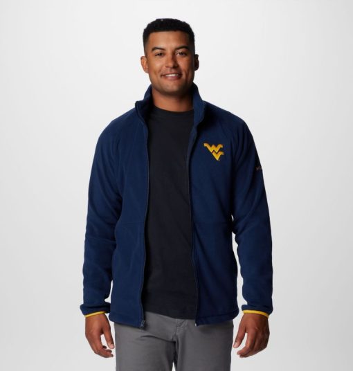 Columbia-Mens Collegiate Flanker™ IV Fleece Jacket - West Virginia - Tall-2096843_WV-columbia ski jacket