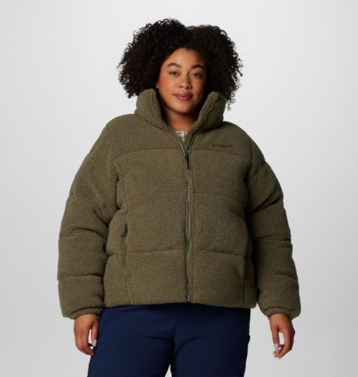 Columbia-Womens Puffect™ Sherpa Jacket - Plus Size-2089232-columbia rain jacket women