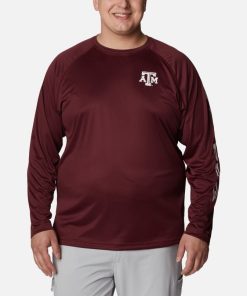 Columbia-Mens Collegiate PFG Terminal Tackle™ Long Sleeve Shirt – Big – Texas A&M-1892212_TAM-columbia men’s jackets and coats