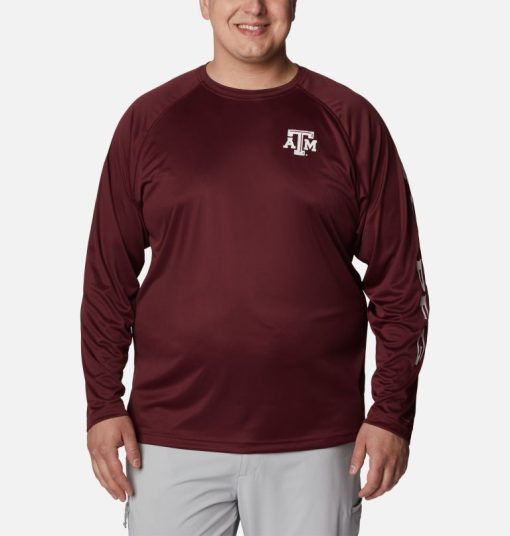 Columbia-Mens Collegiate PFG Terminal Tackle™ Long Sleeve Shirt - Big - Texas A&M-1892212_TAM-columbia men's jackets and coats