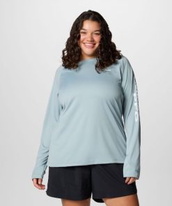 Columbia-Womens PFG Tidal Tee™ II Long Sleeve Shirt – Plus Size-1577663-columbia sportswear men’s jackets