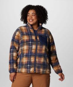 Columbia-Womens West Bend™ Print Full Zip II Jacket – Plus Size-2085852-columbia sweater