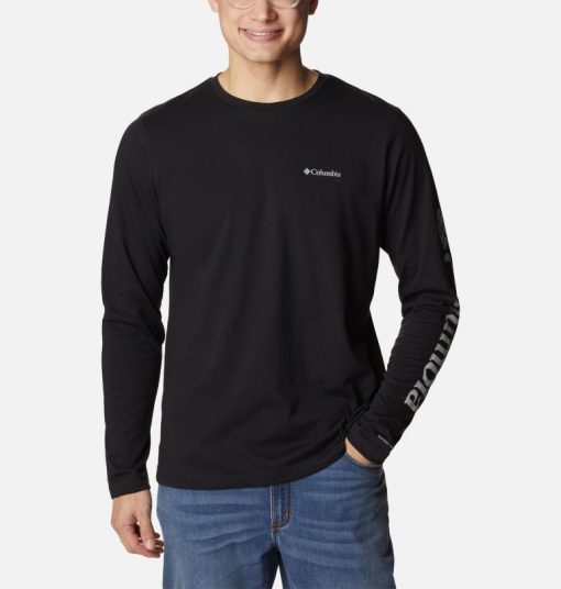 Columbia-Mens Thistletown Hills™ Long Sleeve Logo T-Shirt-2031091-columbia mens jacket