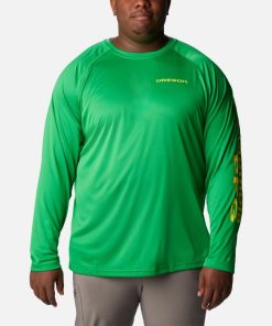 Columbia-Mens Collegiate PFG Terminal Tackle™ Long Sleeve Shirt – Big – Oregon-1892212_UO-columbia promo code