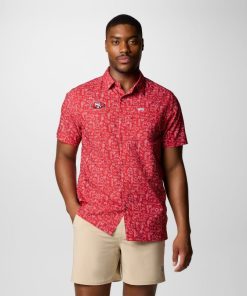 Columbia-Mens PFG Super Slack Tide™ Short Sleeve Shirt – San Francisco 49ers-OCS0264_SF-columbia outlet near me