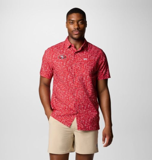 Columbia-Mens PFG Super Slack Tide™ Short Sleeve Shirt - San Francisco 49ers-OCS0264_SF-columbia outlet near me