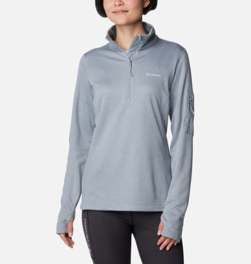 Columbia-Womens Park View™ Grid Half Zip Fleece Pullover-1959701-columbia sweater