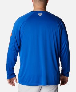 Columbia-Mens Collegiate PFG Terminal Tackle™ Long Sleeve Shirt – Big – Florida-1892212_FLA-columbia hiking shoes 2