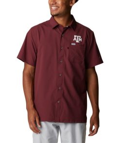 Columbia-Mens Collegiate PFG Slack Tide™ Camp Shirt – Texas A&M-1958291_TAM-columbia pfg shirts