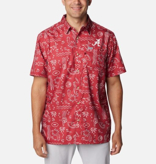 Columbia-Mens Collegiate PFG Super Slack Tide™ Shirt - Alabama-1892201_ALA-columbia jacket