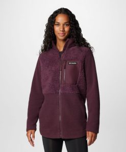 Columbia-Womens Columbia Lodge™ Sherpa Full Zip Fleece Jacket-1907601-columbia rain gear