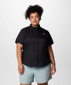 Columbia-Womens PFG Tamiami™ II Short Sleeve Shirt – Plus Size-1275712-columbia jackets for men