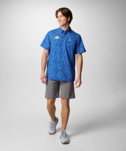 Columbia-Mens PFG Super Slack Tide™ Short Sleeve Shirt – Los Angeles Rams-OCS0264_LAR-columbia fleece 2