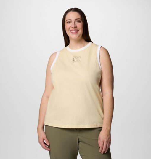 Columbia-Womens Rolling Bend™ Graphic Ringer Tank - Plus Size-2119982-columbia promo code