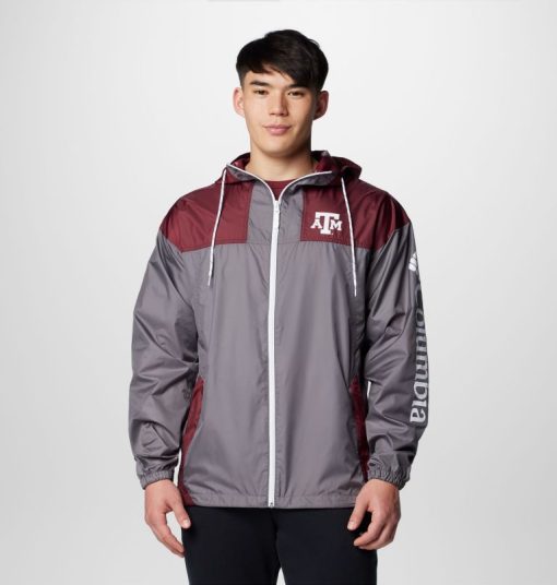 Columbia-Mens Collegiate Flash Challenger™ II Windbreaker - Texas A&M-2097471_TAM-columbia shoes