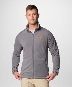 Columbia-Mens Collegiate Flanker™ IV Fleece Jacket – Texas-2096841_TEX-columbia sportswear men’s jackets