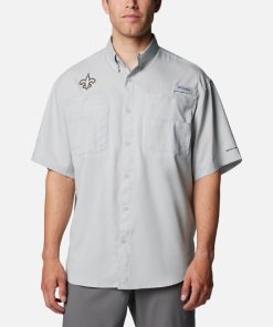 Columbia-Mens PFG Tamiami™ Short Sleeve Shirt – New Orleans Saints-OCS0268_NOS-columbia pfg shirts