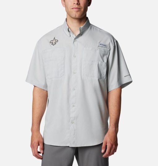 Columbia-Mens PFG Tamiami™ Short Sleeve Shirt - New Orleans Saints-OCS0268_NOS-columbia pfg shirts