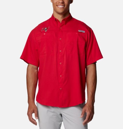 Columbia-Mens PFG Tamiami™ Short Sleeve Shirt - Tampa Bay Buccaneers-OCS0268_TBB-mens columbia jacket