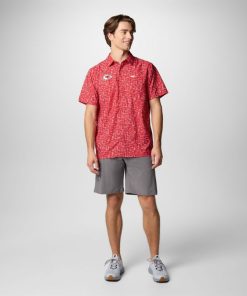 Columbia-Mens PFG Super Slack Tide™ Short Sleeve Shirt – Kansas City Chiefs-OCS0264_KC-columbia sportswear men’s jackets 2