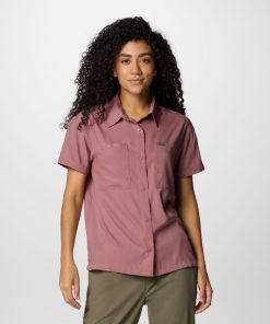 Columbia-Womens Silver Ridge™ Utility Short Sleeve Shirt-2033365-columbia puffer jacket