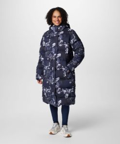 Columbia-Womens Boundless Days™ Printed Long Down Jacket-2105191-columbia hiking shoes