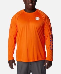 Columbia-Mens Collegiate PFG Terminal Tackle™ Long Sleeve Shirt – Big – Clemson-1892212_CLE-columbia outlet online