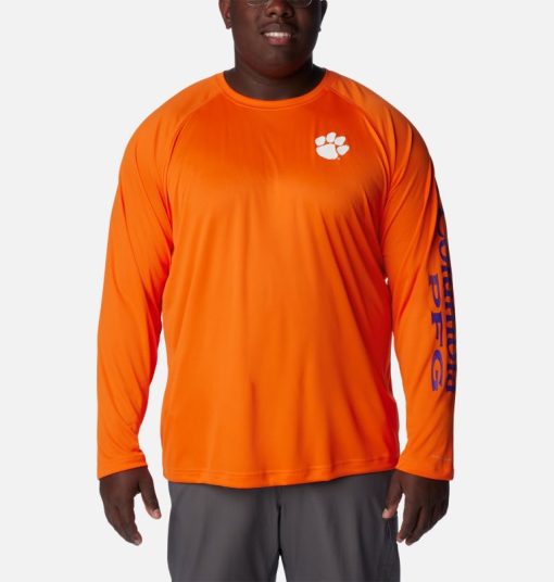 Columbia-Mens Collegiate PFG Terminal Tackle™ Long Sleeve Shirt - Big - Clemson-1892212_CLE-columbia outlet online