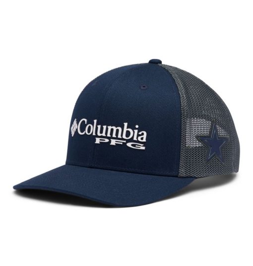 Columbia-PFG Mesh Snap Back™ Ball Cap - Dallas-1892241_DC-columbia vest