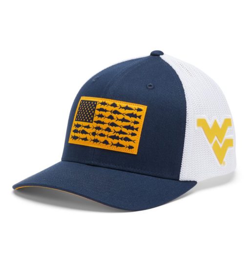 Columbia-PFG Mesh™ Fish Flag Ball Cap - West Virginia-1913151_WV-columbia mens jackets