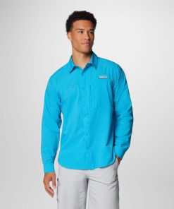 Columbia-Mens PFG Solar Breeze™ Woven Long Sleeve Shirt-2096581-womens columbia jacket