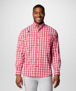 Columbia-Mens PFG Super Tamiami™ Long Sleeve Shirt – Atlanta Falcons-OCS0265_AF-columbia fleece